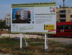 bauschild mit holzunterkonstruktion stuttgart