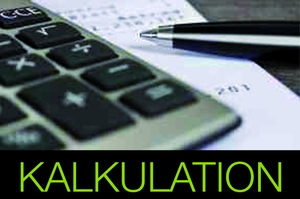 Kalkulation bei Atelier Schulze